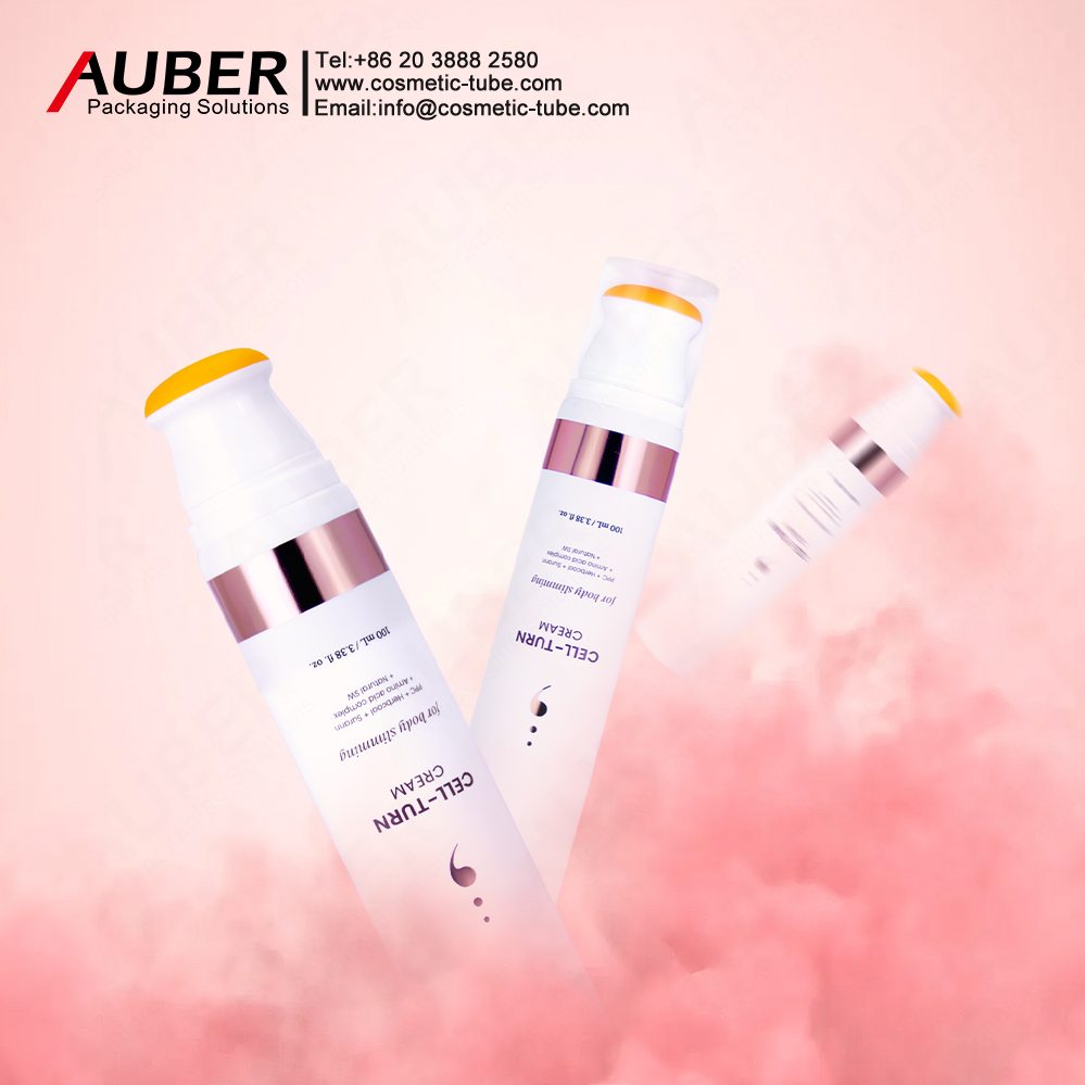 Auber D35mm face cream packaging with a mushroom-shaped applicator