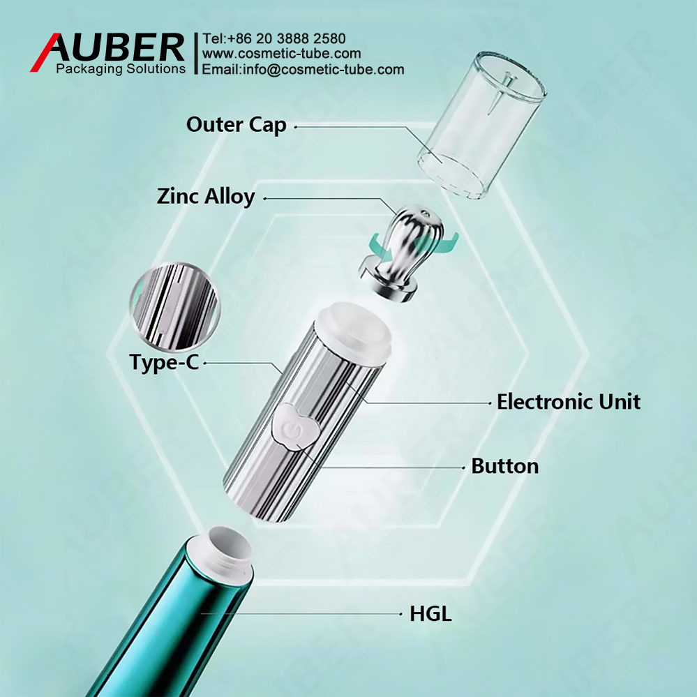 Auber D16mm eye cream tube with metal applicator