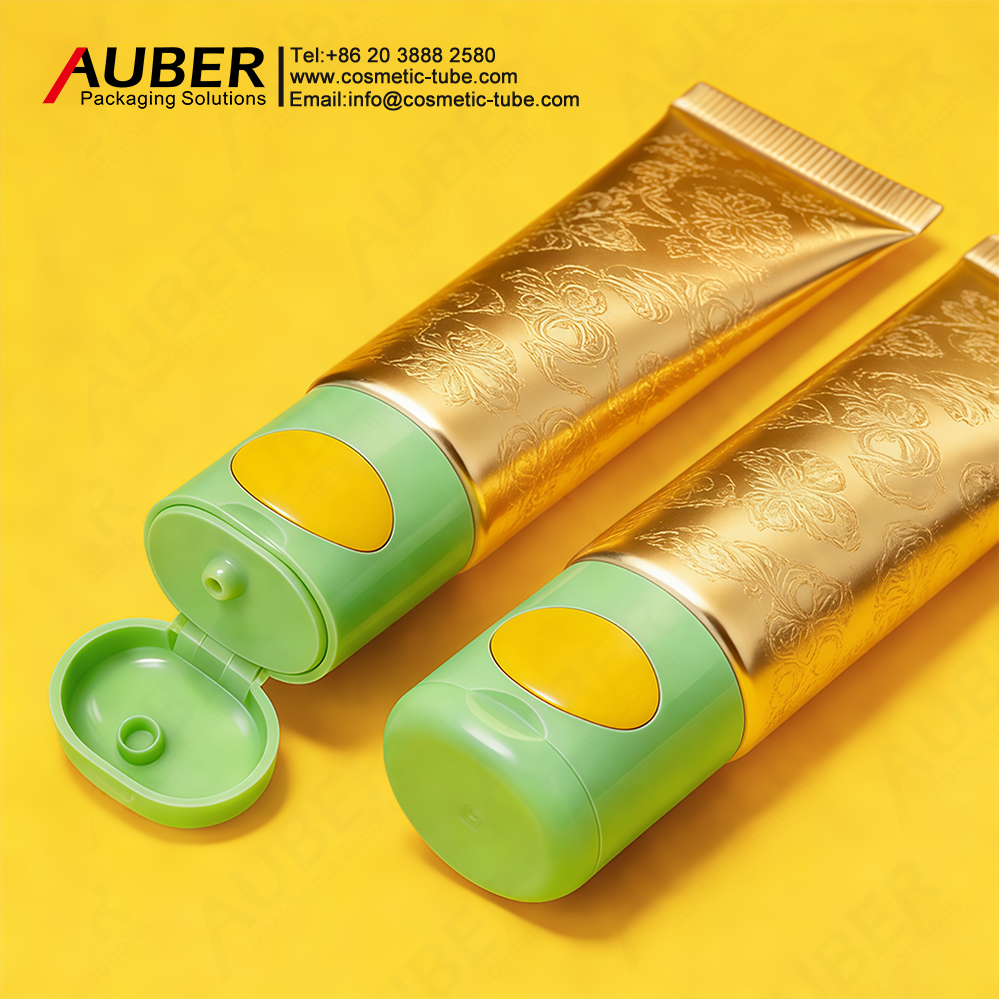 Auber foundation cream tube packaging