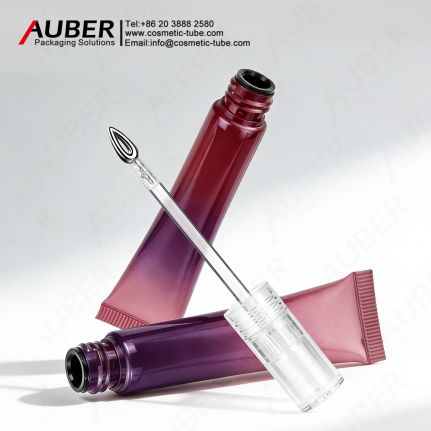 Auber Premium Squeeze Lip Gloss Tube with Wand Applicator