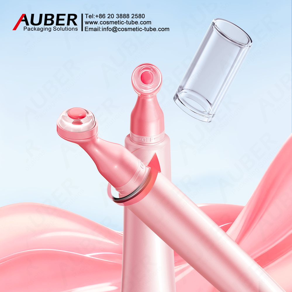 Auber Twist-Lock Lip Gloss Tube with Silicone Applicator