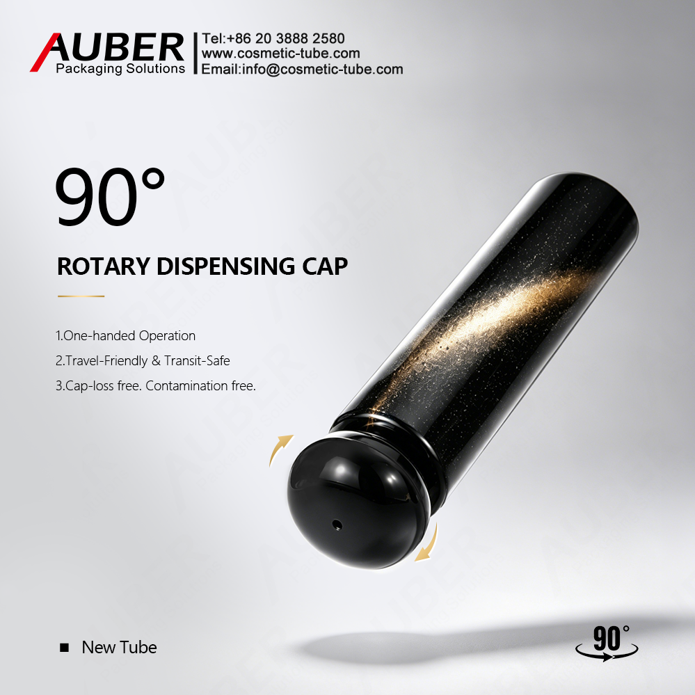Auber rotary dispensing cap tube packaging