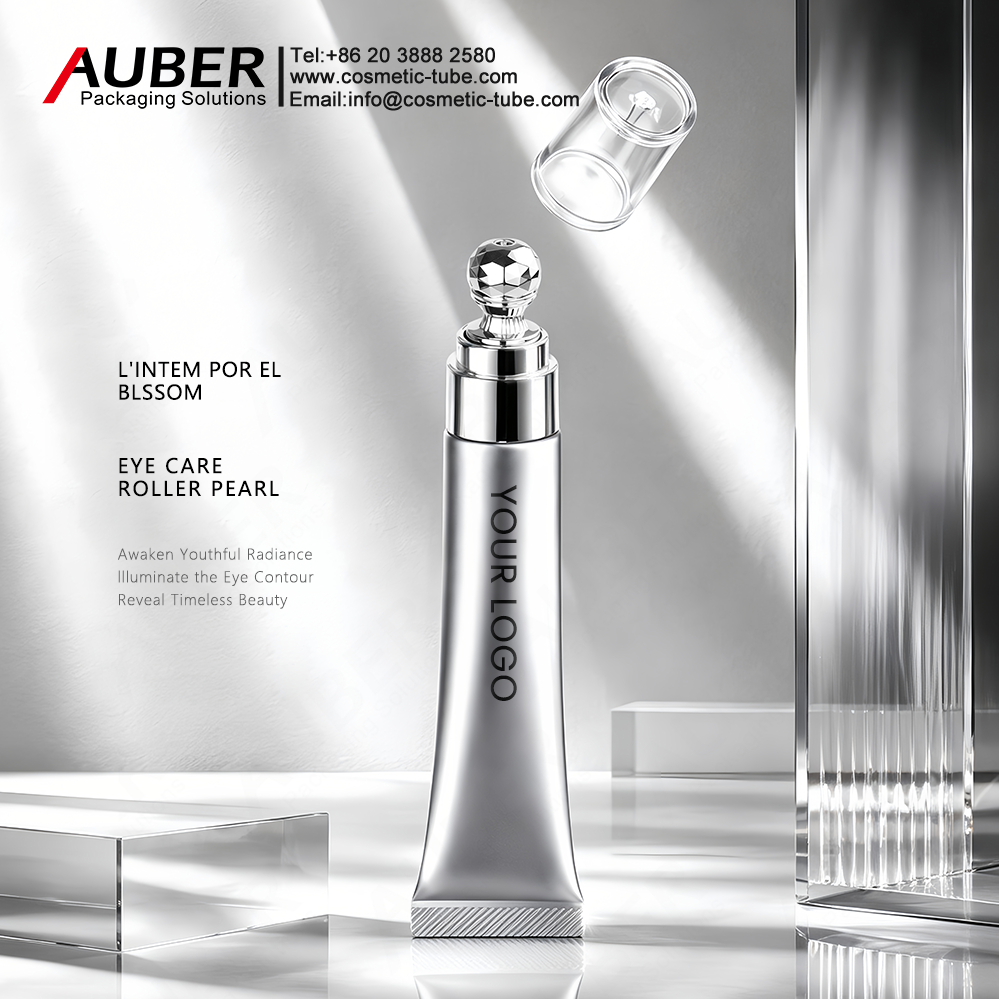 Auber eye care tube with roller applicator