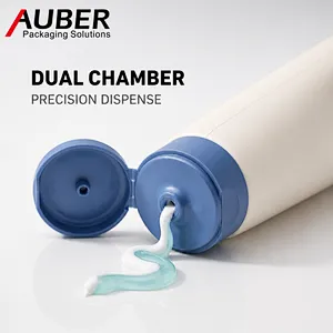 Auber dual‑chamber cosmetic tube