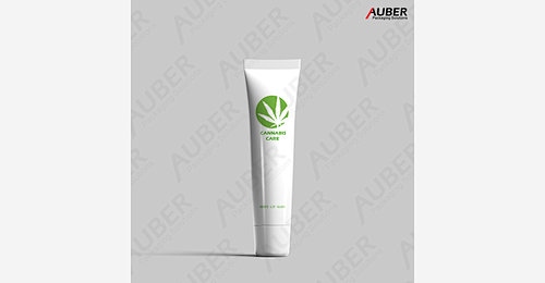 White PE tube for CBD skincare products