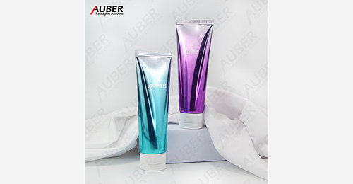 Gradual high glossy tube with white flip top cap