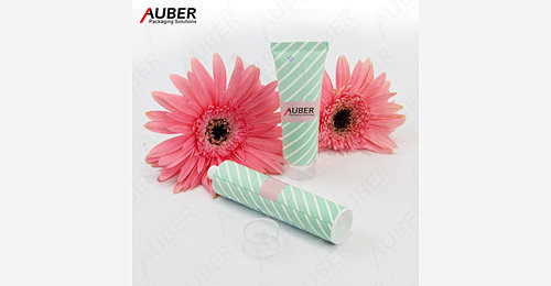 Green Diagonal Streak Cosmetic Tube