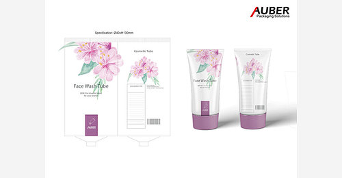 Face wash oval tube