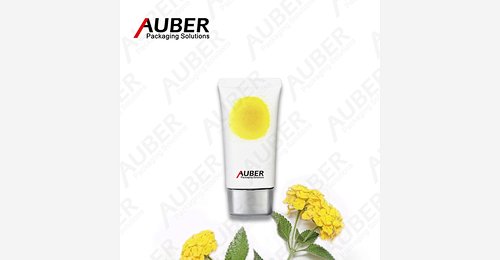 Yellow sun oval plastic squeeze tube