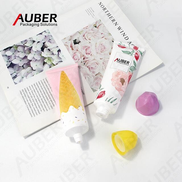 Unique PE tubes with ice-cream screw on cap for face wash