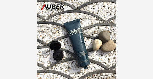 Spot UV squeeze tubes with black flip top cap