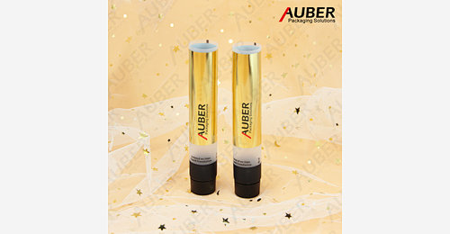 Transparent PE tubes with gold hot stamping