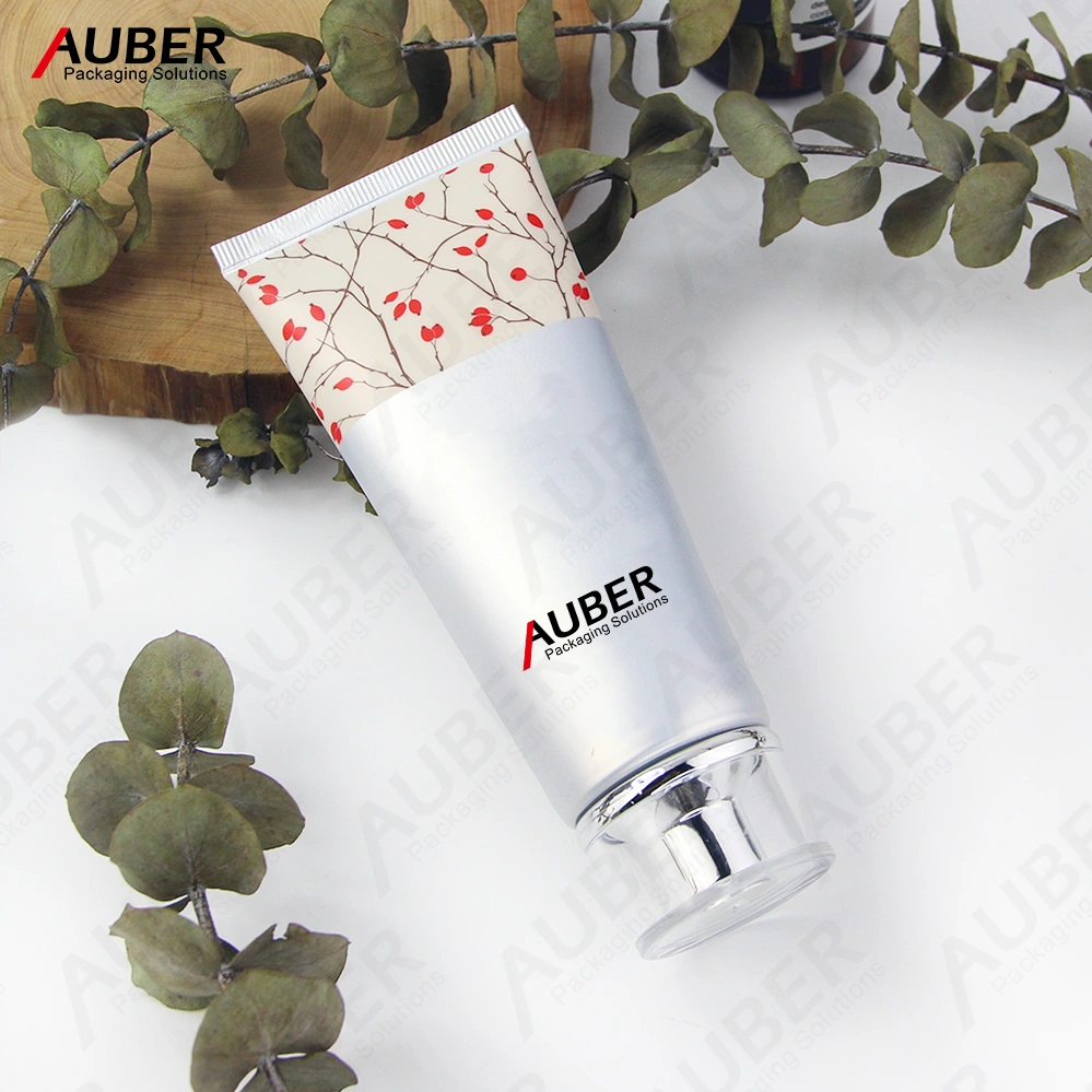 Silver aluminum laminated tube with acylic cap