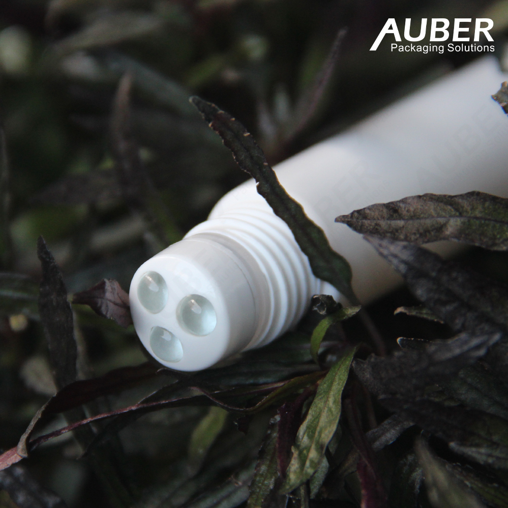 Auber D19mm Eye Cream Tube Triple Glass Roller Ball Applicator