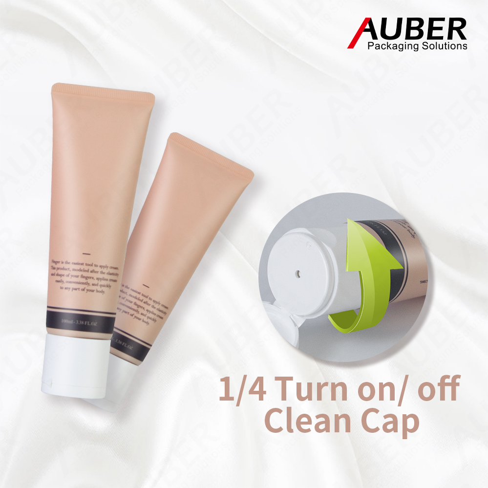 Auber D40mm Recyclable Packaging Tube with New Flip Top Cap
