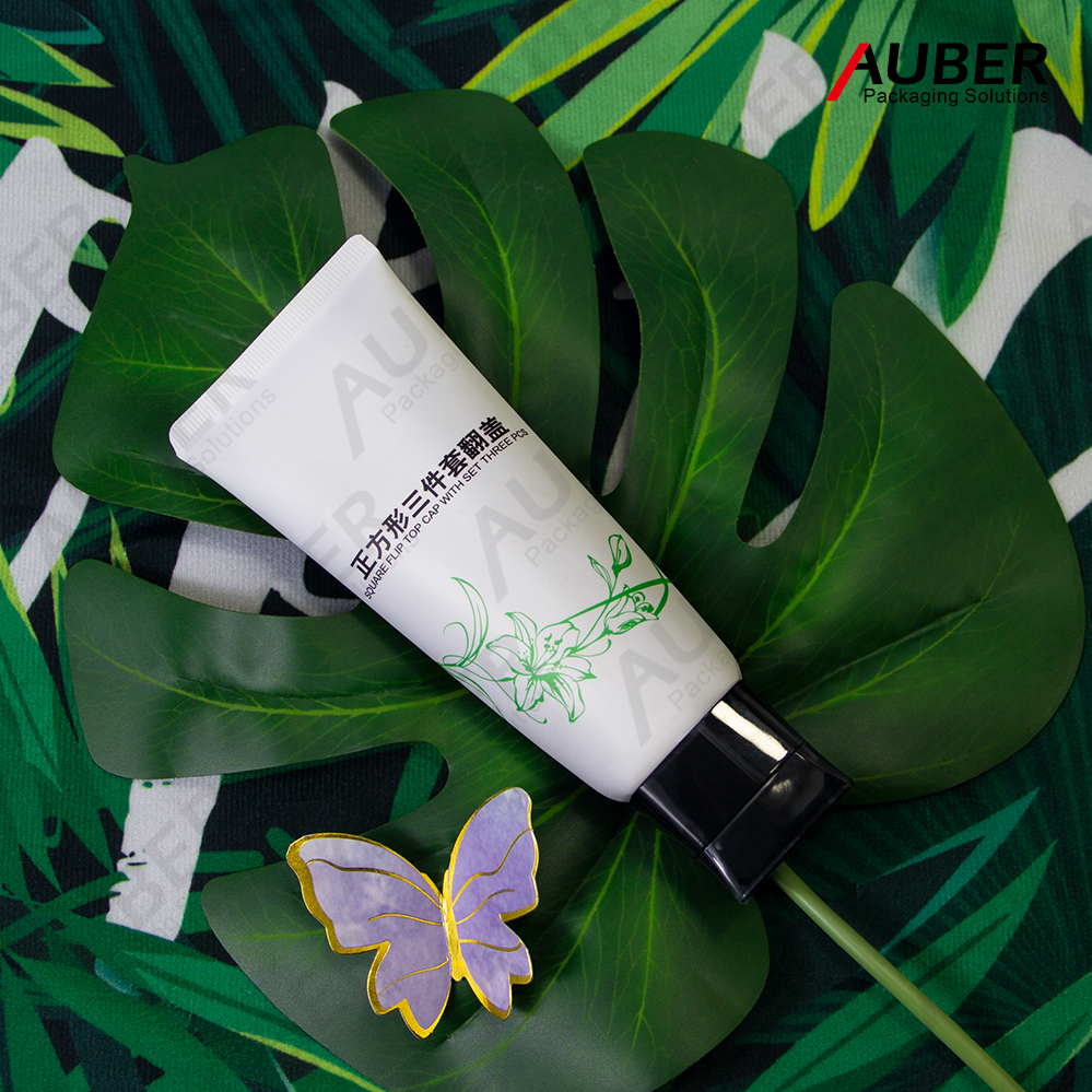 D40mm Square Tube face wash packaging Auber